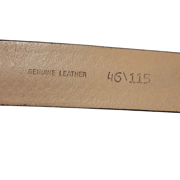 Vintage Stamped Leather Western Belt Made In The USA Size 46 - Picture 7 of 11